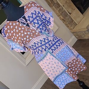 Forever 21 sz S floral block dress